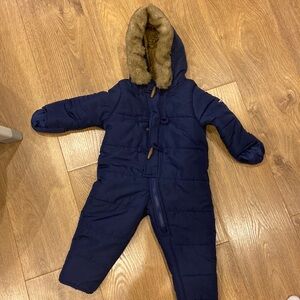 Osh kosh b’gosh 12 M snowsuit baby navy blue
